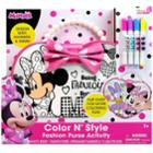 Disney Mickey Mouse And Friends Minnie Mouse Color N' Style Fashion Purse Activity Set, Girl's, Multicolor