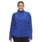Plus Size Tek Gear Microfleece Turtleneck Pullover Top, Women's, Size: 1xl, Med Blue