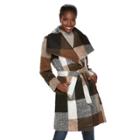 Women's Mo-ka Wool Blend Wrap Jacket, Size: Medium, Grey (charcoal)
