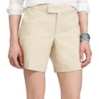 Women's Chaps Stretchy Cotton Shorts, Size: 14, Beige Over