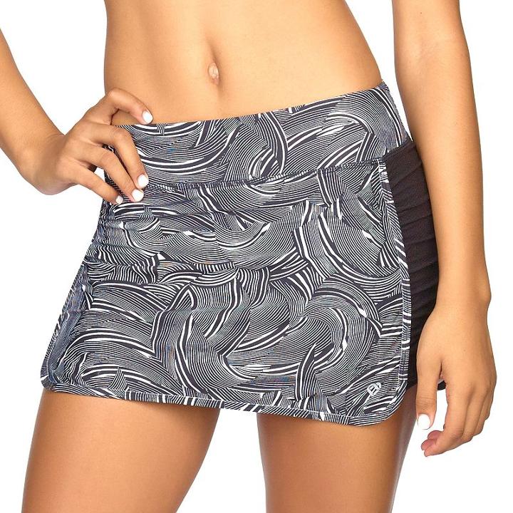 Women's Colosseum Sidewinder Ruched Tennis Skort, Size: Medium, Oxford