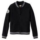 Girls 7-16 So&reg; Quilted Woven Bomber Jacket, Girl's, Size: S/7-8, Black