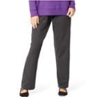 Plus Size Just My Size Fleece Lounge Pants, Women's, Size: 1x Short, Dark Grey
