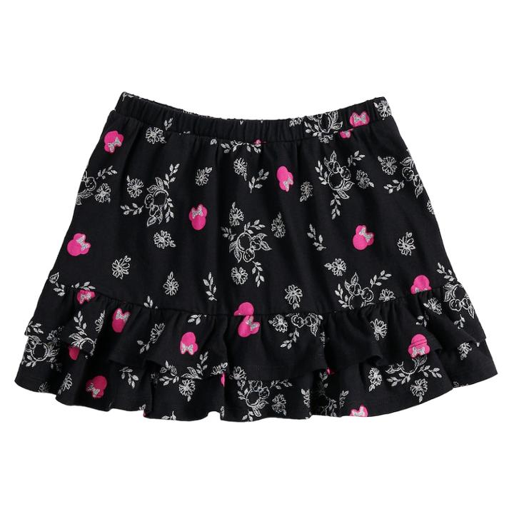 Disney's Minnie Mouse Girls 4-7 Tiered Ruffled Skort By Jumping Beans&reg;, Size: 6, Dark Grey