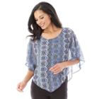 Women's Ab Studio V-neck Popover Top, Size: Small, Ovrfl Oth