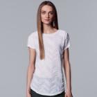 Women's Simply Vera Vera Wang Textured Zigzag Tee, Size: Xl, White