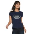 Women's Juicy Couture Graphic Tee, Size: Medium, Blue (navy)