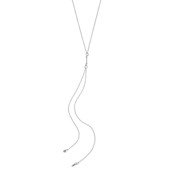 Lc Lauren Conrad Simulated Crystal Y Necklace, Women's, Silver