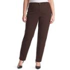 Plus Size Gloria Vanderbilt Amanda Classic Tapered Jeans, Women's, Size: 18 - Regular, Med Brown