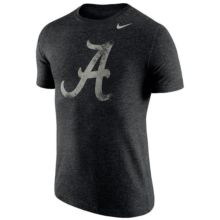 Men's Nike Alabama Crimson Tide Triblend Stamp Tee, Size: Medium, Oxford