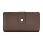 Apt. 9&reg; Soho Leather Rfid-blocking Tab Clutch, Women's, Brown