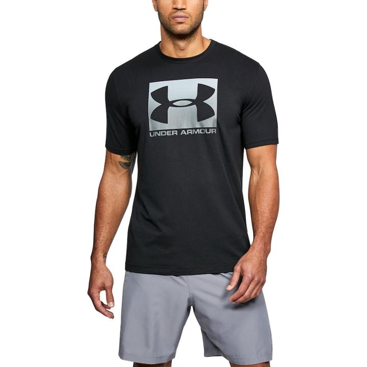 Men's Under Armour Boxed Sportstyle Tee, Size: Medium, Black