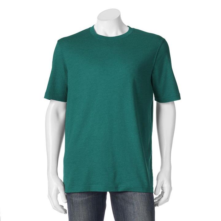 Men's Croft & Barrow&reg; Signature Tee, Size: Small, Dark Green