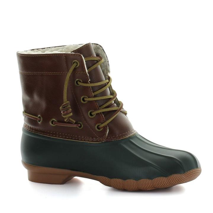 Seven7 Speyside Women's Waterproof Duck Boots, Girl's, Size: 9, Brt Green