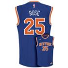 Men's Adidas New York Knicks Derrick Rose Nba Replica Jersey, Size: Xl, Blue