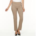 Petite Dana Buchman Slimming Solution Classic Fit Dress Pants, Women's, Size: Pm Short, Lt Beige