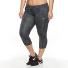 Plus Size Nike Power Essential Workout Crop Leggings, Women's, Size: 1xl, Black
