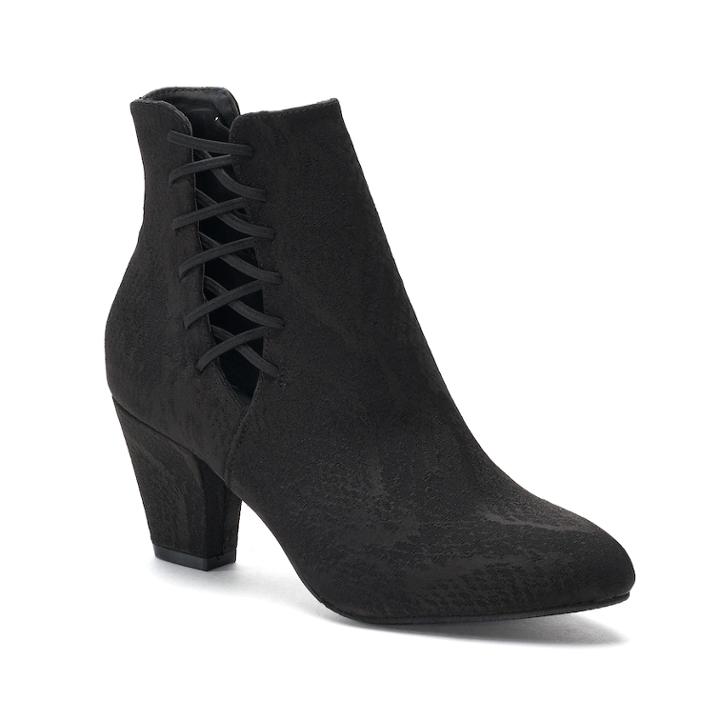 New York Transit Come In Women's Ankle Boots, Size: Medium (6), Black