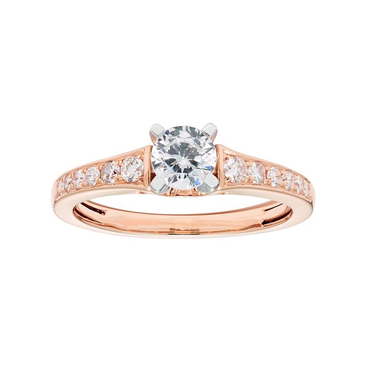 14k Gold 3/4 Carat T.w. Igl Certified Diamond Engagement Ring, Women's, Size: 6, White