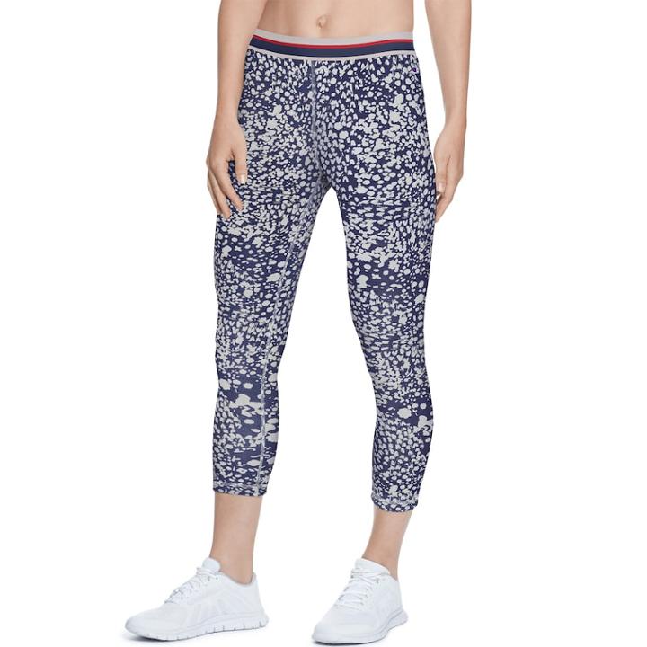Women's Champion Authentic Printed Capri Leggings, Size: Small, Med Grey
