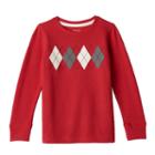 Boys 4-7x Sonoma Goods For Life&trade; Argyle Top, Boy's, Size: S(4), Med Red