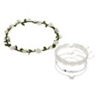 Girls 4-16 Elli By Capelli Flower Crown & Choker Necklace Set, Grey