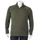 Big & Tall Sonoma Goods For Life&trade; Quarter-zip Fleece Pullover, Men's, Size: 4xb, Dark Green