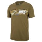Men's Nike Camouflage Logo Tee, Size: Xl, Green
