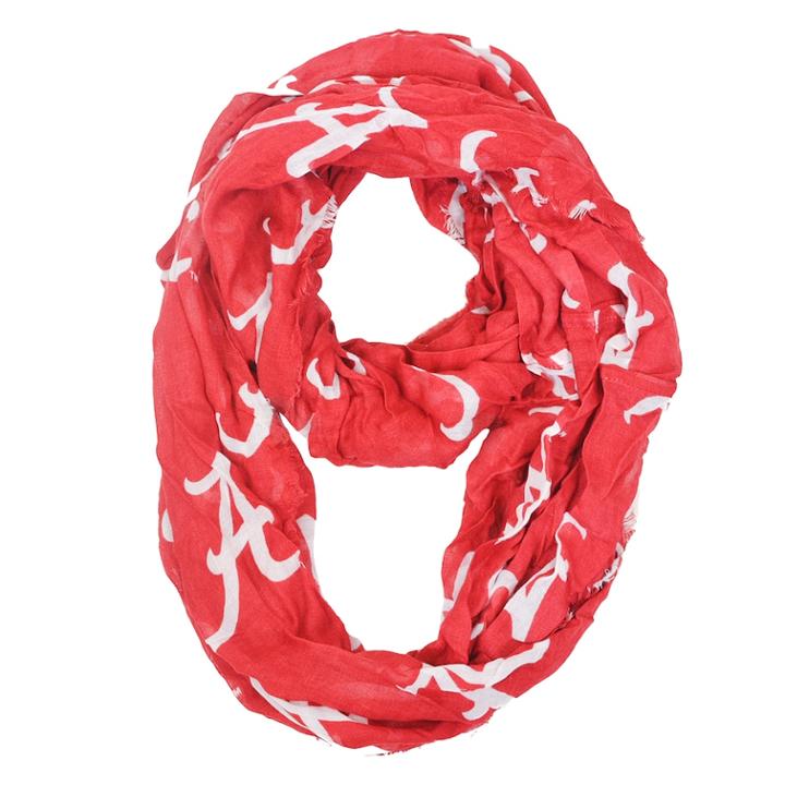 Alabama Crimson Tide Logo Infinity Scarf, Women's, Multicolor
