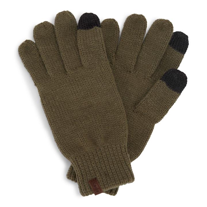 Women's Keds Knit Tech Gloves, Med Brown