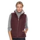 Women's Kc Collections Quilted Reversible Vest, Size: Large, Other Clrs
