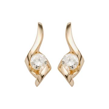 Sirena Collection 14k Gold 1/4-ct. T.w. Diamond Drop Earrings, Women's, White