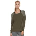 Women's Tek Gear&reg; Raglan French Terry Top, Size: Xl, Dark Green
