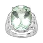 Sterling Silver Green Quartz Ring, Women's, Size: 6