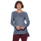Women's Juicy Couture Studded High-low Sweater, Size: Xxl, Med Grey