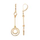 Dana Buchman Circle Linear Drop Earrings, Women's, Gold