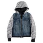 Boys 4-7 Urban Republic Denim Vest Fleece Lightweight Jacket, Size: 4, Blue Other