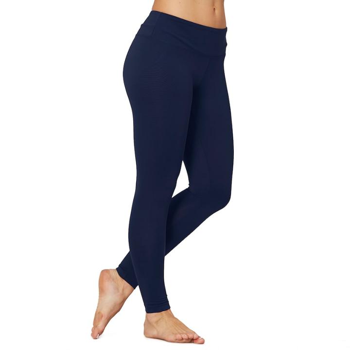 Women's Marika Weekend Sanded Dry Wik Yoga Leggings, Size: Medium, Dark Blue