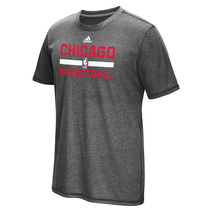 Men's Adidas Chicago Bulls On Court Aeroknit Tee, Size: Xl, Grey