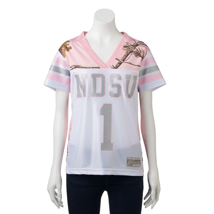 Women's Realtree North Dakota State Bison Game Day Jersey, Size: Large, White