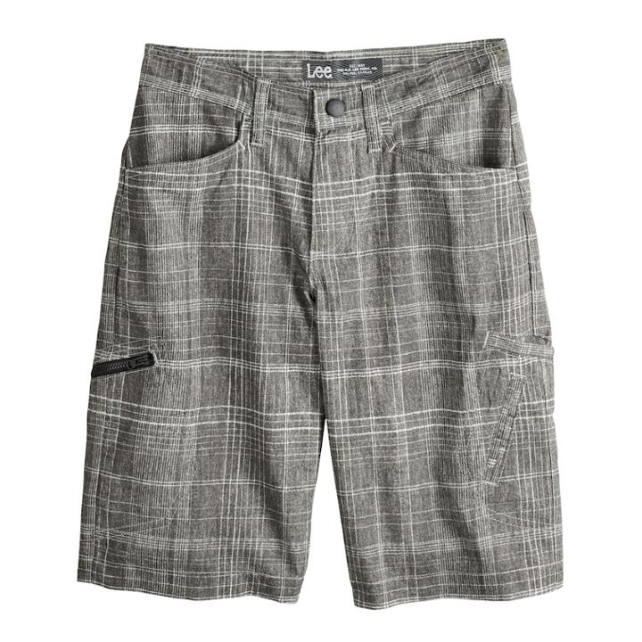 Boys 8-20 Lee Dungarees Grafton Easy-care Shorts, Size: 8, Gray Ridge Plaid