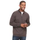 Men's Croft & Barrow&reg; Classic-fit Easy-care Interlock Quarter-zip Pullover, Size: Xxl, Lt Beige