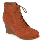 Journee Collection Magely Women's Ankle Boots, Size: 5.5 Med, Red/coppr (rust/coppr)