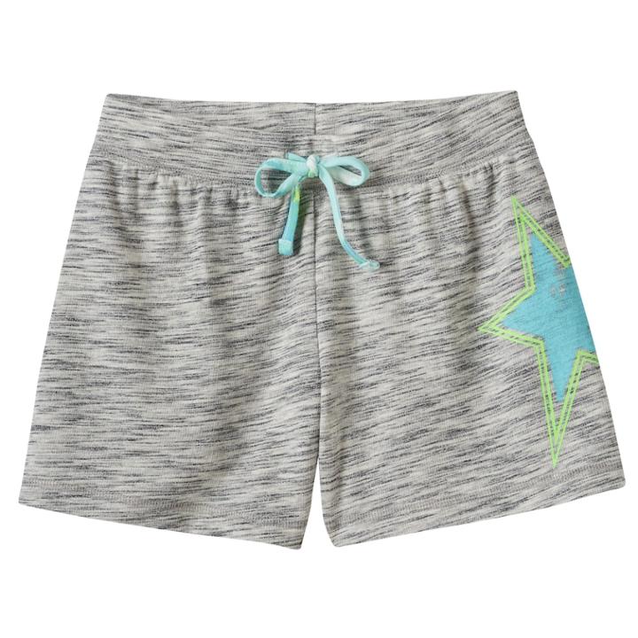 Girls Plus Size So&reg; Tie-dye Drawstring Shortie Shorts, Size: 20 1/2, Turquoise/blue (turq/aqua)