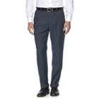 Men's Croft & Barrow&reg; Stretch Classic-fit True Comfort Pleated Suit Pants, Size: 42x32, Blue