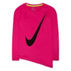 Girls 4-6x Nike Dri-fit Asymmetrical Tee, Girl's, Size: 6, Med Pink