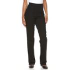 Women's Croft & Barrow&reg; Straight-leg Pull-on Jeans, Size: Xl, Black
