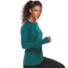 Women's Tek Gear&reg; Raglan Long Sleeve Tee, Size: Xs, Dark Blue