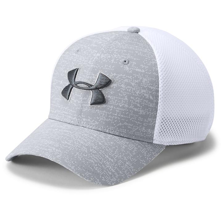 Men's Under Armour Threadborne Mesh Golf Hat, Size: Large, Red Overfl