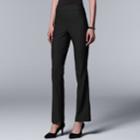 Women's Simply Vera Vera Wang Simply Modern Twill Bootcut Pants, Size: Large, Black
